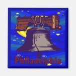 Starry Night Philadelphia Liberty Bell Fridge Magnets