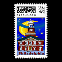 Starry Night Philadelphia postage