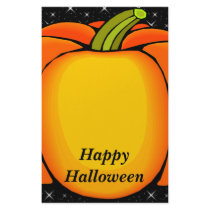 Starry Night Pumpkin Custom Stationery