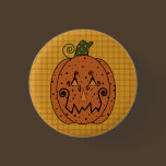 Starry Night Pumpkins Button buttons
