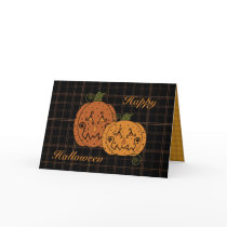 Starry Night Pumpkins Card