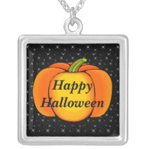 Starry Night Pumpkins Halloween Pendants