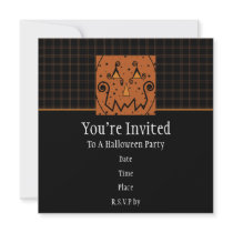 Starry Night Pumpkins Invitation