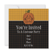 Starry Night Pumpkins Invitation
