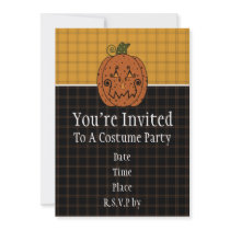 Starry Night Pumpkins Invitation