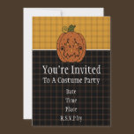 Starry Night Pumpkins Invitation invitations