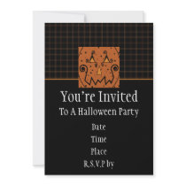 Starry Night Pumpkins Invitation