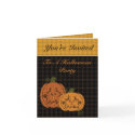 Starry Night Pumpkins Invitation cards by 13BlackCatsDesigns Starry Night Pumpkins Invitation cards