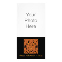 Starry Night Pumpkins Photo Card photo cards