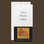 Starry Night Pumpkins Photo Card photo cards