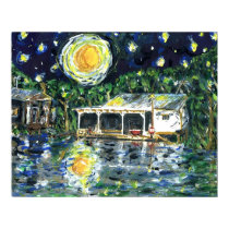 Starry Night River Camp posters