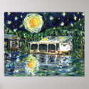 Starry Night River Camp posters