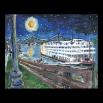 Starry Night Riverboat posters