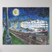 Starry Night Riverboat posters