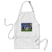 Starry Night - Schnauzer Puppy #10 Apron