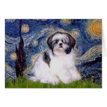 Starry Night - Shih Tzu (A-1) Greeting Card