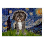 Starry Night - Shih Tzu (M) Card