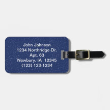 Starry Night Travel Bag Tag