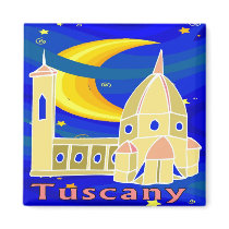 Starry Night Tuscany magnets by figstreetstudio Starry Night Tuscany magnets