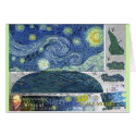 Starry Night Vincent Van Gogh Papercraft Card card