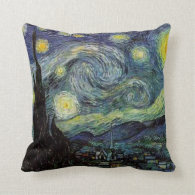Starry Night, Vincent Van Gogh. Pillow