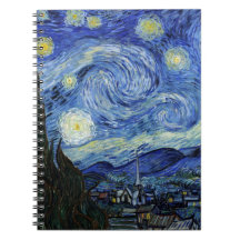 Starry Night Vincent van Gogh Spiral Note Books