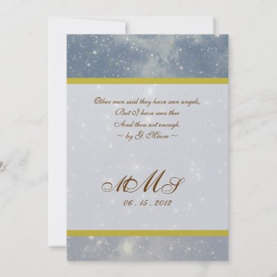 Starry Night Wedding Invitation by CoutureDesigns Uniquely romantic quotes