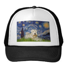 Starry Night - Wheaten Terrier 1 Hat