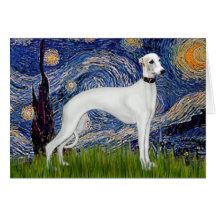 Starry Night - Whippet (11b) Card