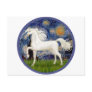 Starry Night - White ArabianHorse Postcard