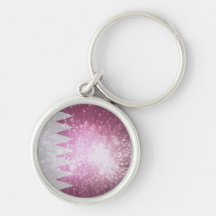 Starry Qatar Flag Keychain