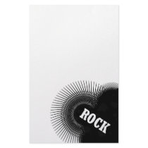 Starry Rock Design Custom Stationery