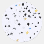 Starry Round Sticker