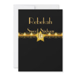 Starry Sky Belted Sweet Sixteen Invitation!-Cust.