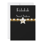 Starry Sky Belted Sweet Sixteen Invitation -Cust.