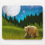 Starry Sky Grizzly Mousepad
