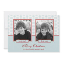 Starry Snowflakes Christmas / Holiday Photo Card invitations