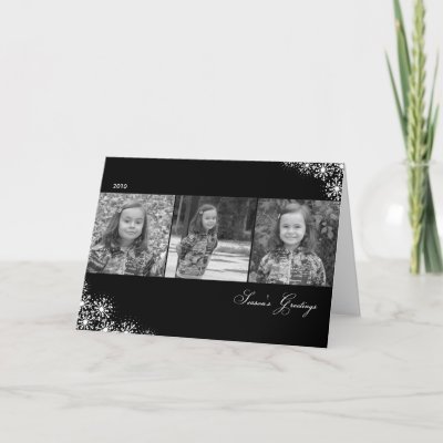 Starry Snowflakes Christmas/ Holiday Photo Cards