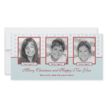 Starry Snowflakes Holiday Photo Card photo cards