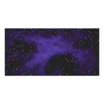 Starry Space Nebula Scene Photo Greeting Card