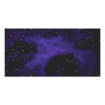 Starry Space Nebula Scene Photo Greeting Card