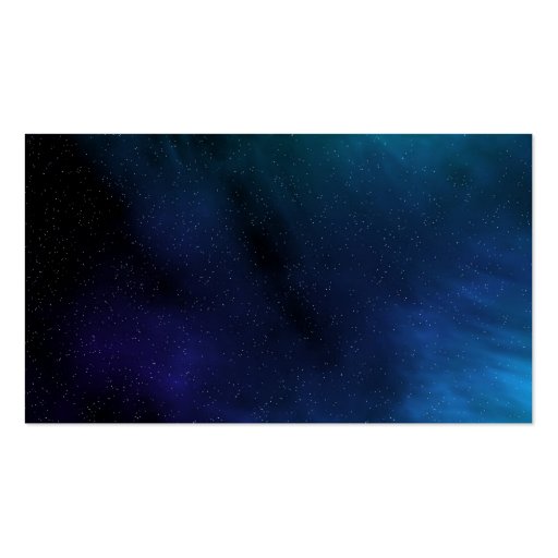 Starry Space Scene Business Cards (front side)