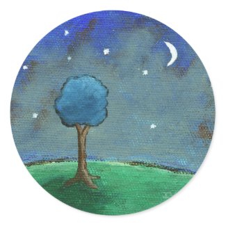 Starry Starry Night From Original Painting sticker