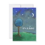 Starry Starry Night It's A Baby! From Original Art Custom Invitation