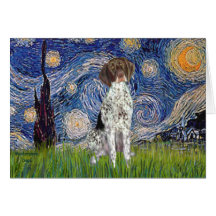 Starry State - German Short Haired Pointer Greeting Card
