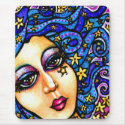 Starry Swirl Pretty Girlie Whimsical Mousepad
