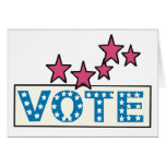 Starry Vote Greeting Card