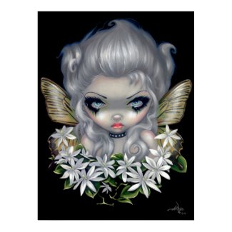 Starry Wild Jasmine Fairy ART PRINT gothic fantasy print