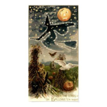 Starry Witch on Broomstick posters