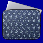 STARS15 SILVER NAVY STARS PATTERNS BACKGROUNDS TEM laptop sleeves